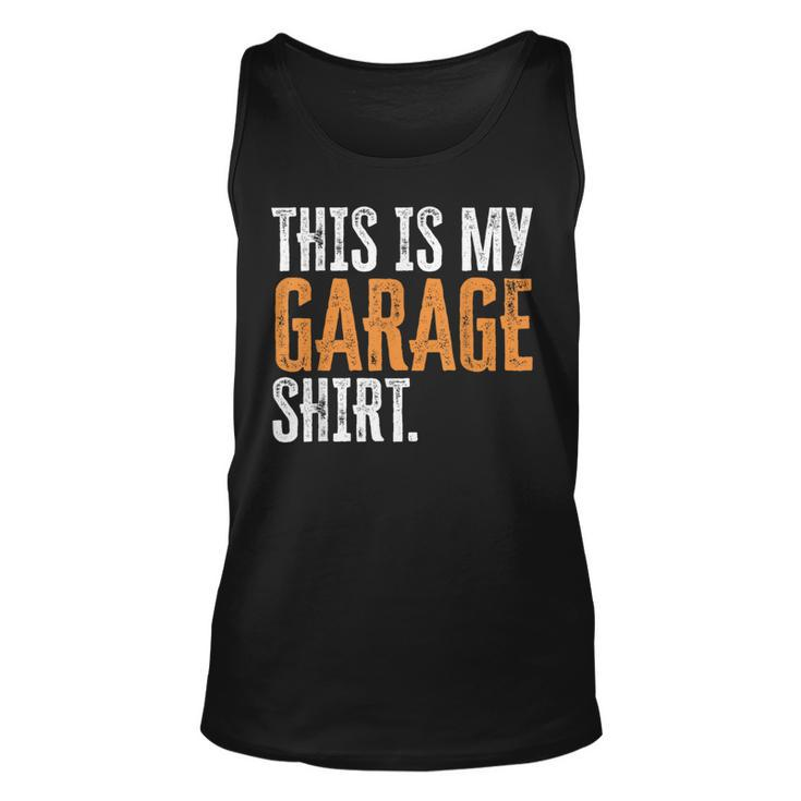This Is My Garage For Dad Fathers Day Daddy Son Matching  Unisex Tank Top
