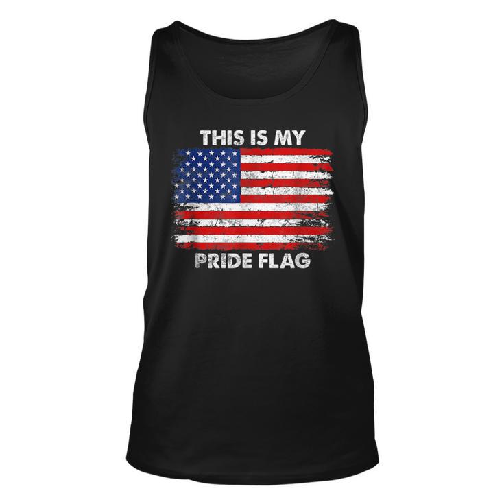 This Is My Pride Flag Usa American 4Th Of July Patriotic  Unisex Tank Top