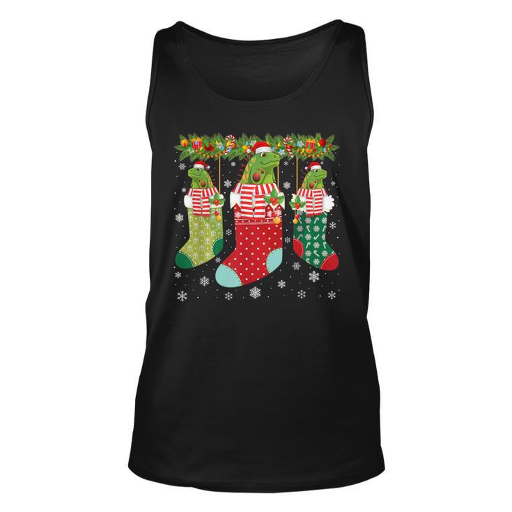 Three Iguana In Socks Ugly Christmas Sweater Party Tank Top