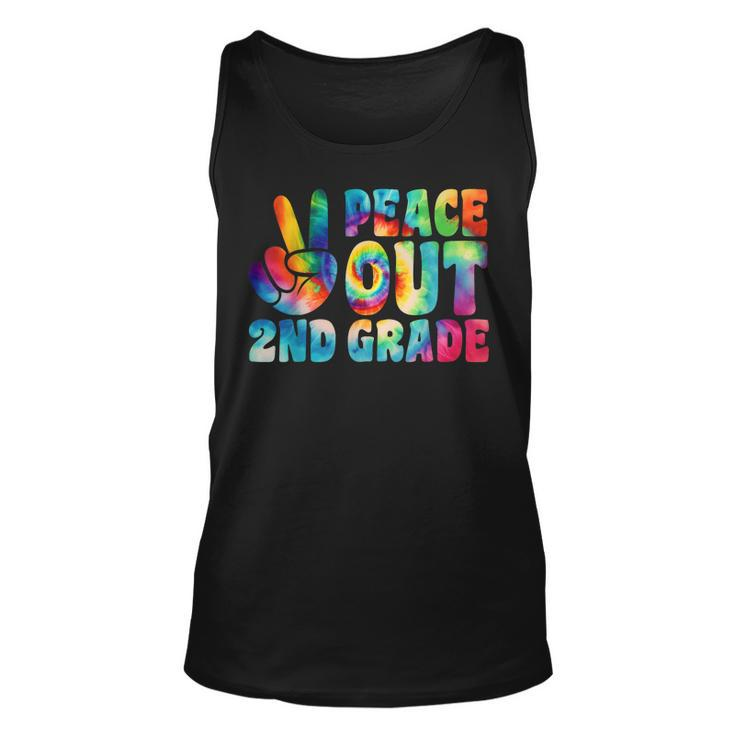 Tie Dye Peace Out Second Grade Cute Last Day Of 2Nd Grade  Unisex Tank Top
