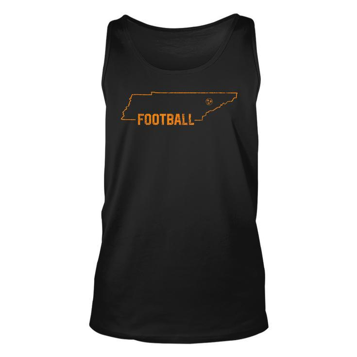 Tn Flag Distressed Orange Tennessee State Flag Outline Tank Top