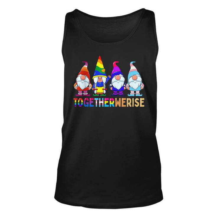 Together We Rise Gnome Lgbtq Equality Ally Pride Month Tank Top