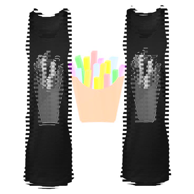 Traditional Gay Lgbtq Potato French Fries Gay Pride Unisex Tank Top