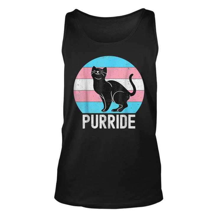 Transgender Flag Trans Pride Ftm Mtf Cat Lover  Unisex Tank Top