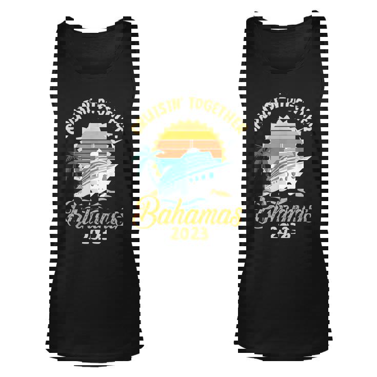 Trees Birds Beach Ship Waves Cruising Together Bahamas 2023 Tank Top