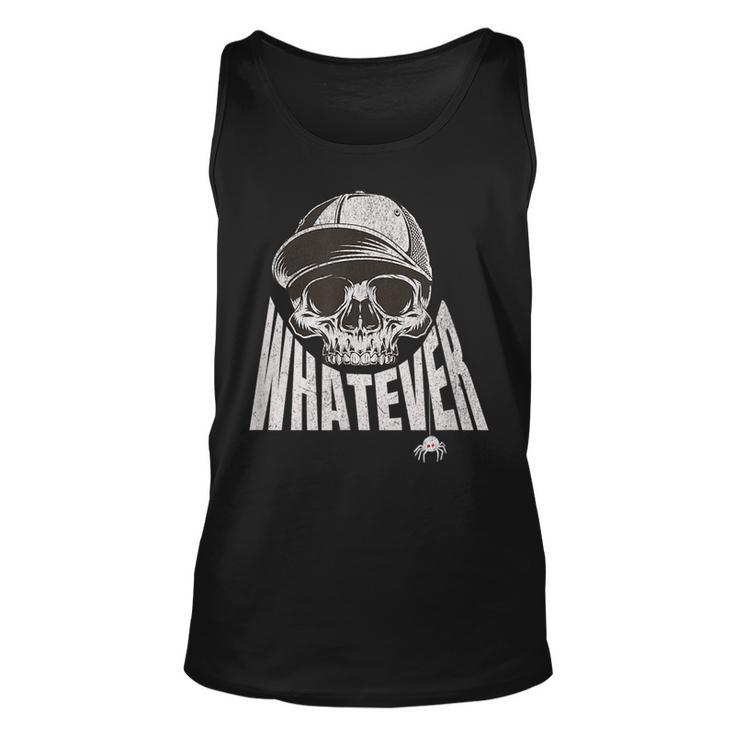 Trending Whatever Skull Embodies Rebelion And Indifference Unisex Tank Top
