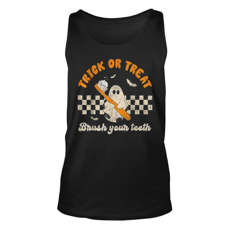 Trick Or Treat Brush Your Th Dentist Halloween Costume Tank Top