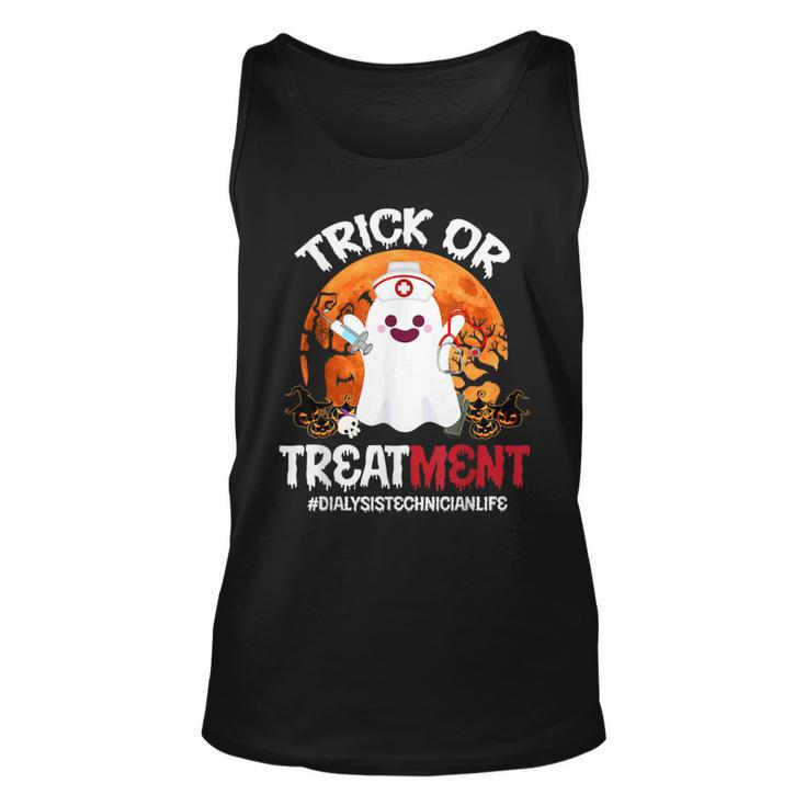 Trick Or Treatment Ghost Dialysis Technician Life Halloween Tank Top