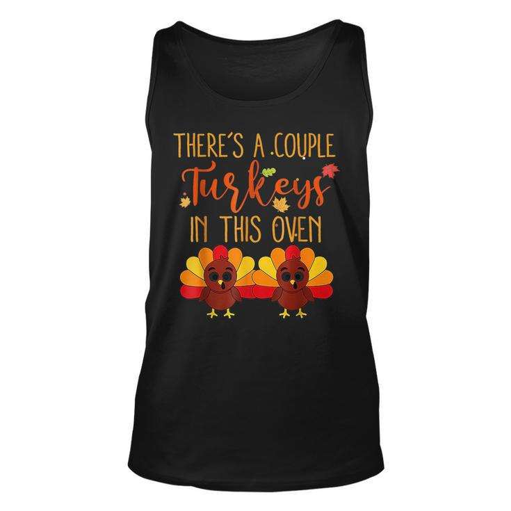 Twin Pregnancy Announcement Baby Reveal Thanksgiving 2022  Unisex Tank Top