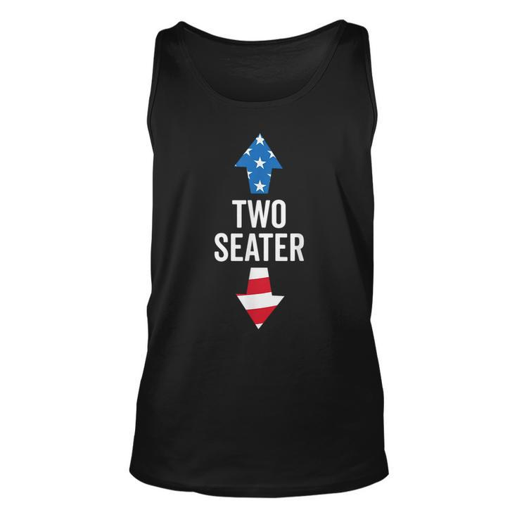 Two Seater Usa 4Th July 2023 White Trash Party Attire Tank Top