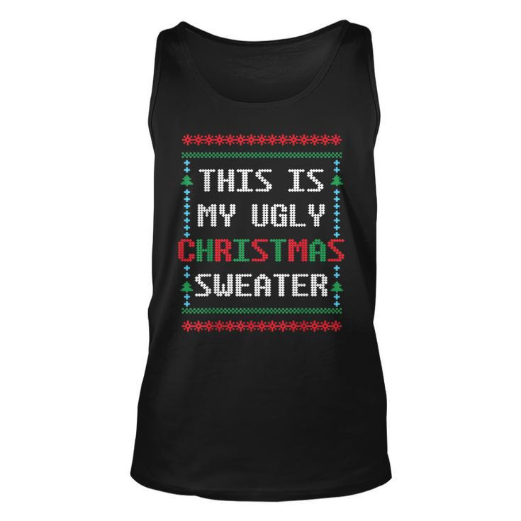 Ugly Christmas Sweater Winter Holidays Warm Clothes Tank Top