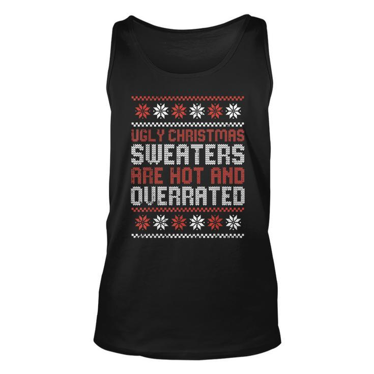 Ugly Christmas Sweaters Are Hot And Overrated X-Mas Tank Top