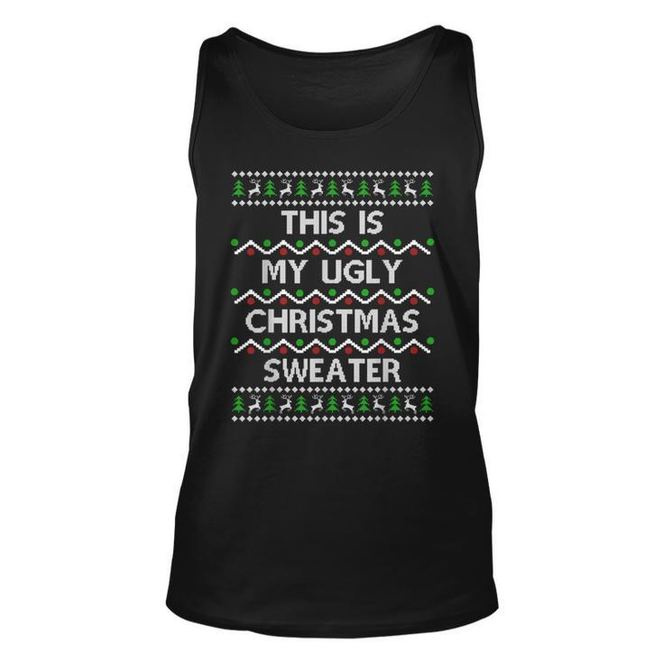 This Is My Ugly Sweater Christmas Pajama Tank Top