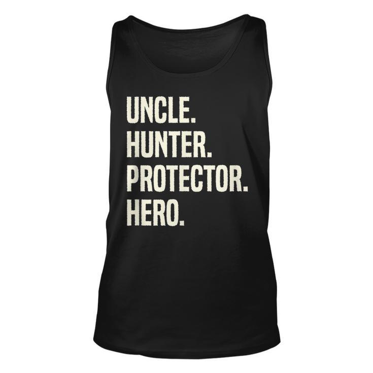 Uncle Hunter Protector Hero Uncle Profession Superhero  Unisex Tank Top