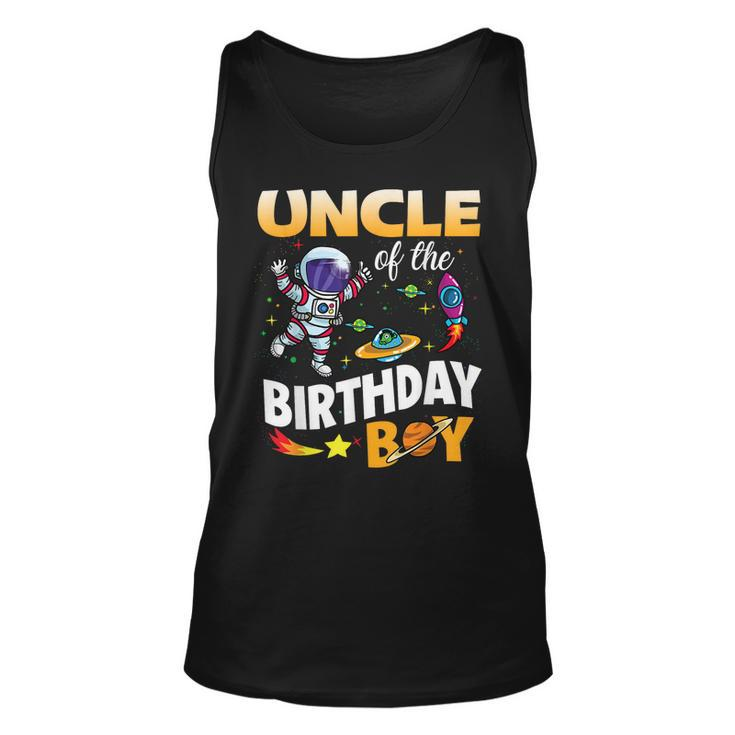 Uncle Of The Birthday Boy Space Astronaut Birthday Family  Unisex Tank Top