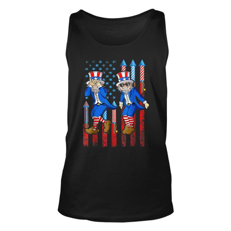 Uncle Sam Griddy 4Th Of July Independence Day Flag Us Unisex Tank Top