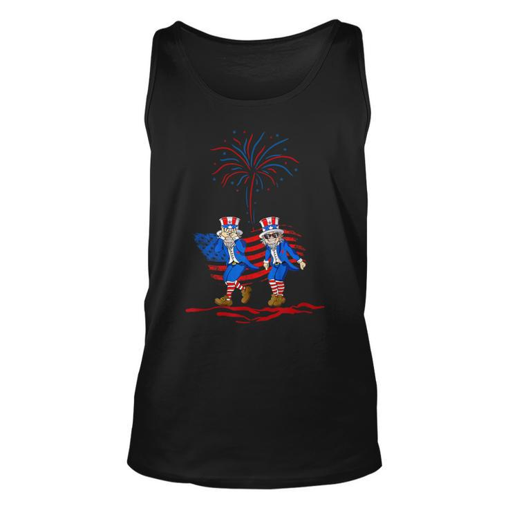 Uncle Sam Griddy Dance 4Th Of July Independence Day Unisex Tank Top