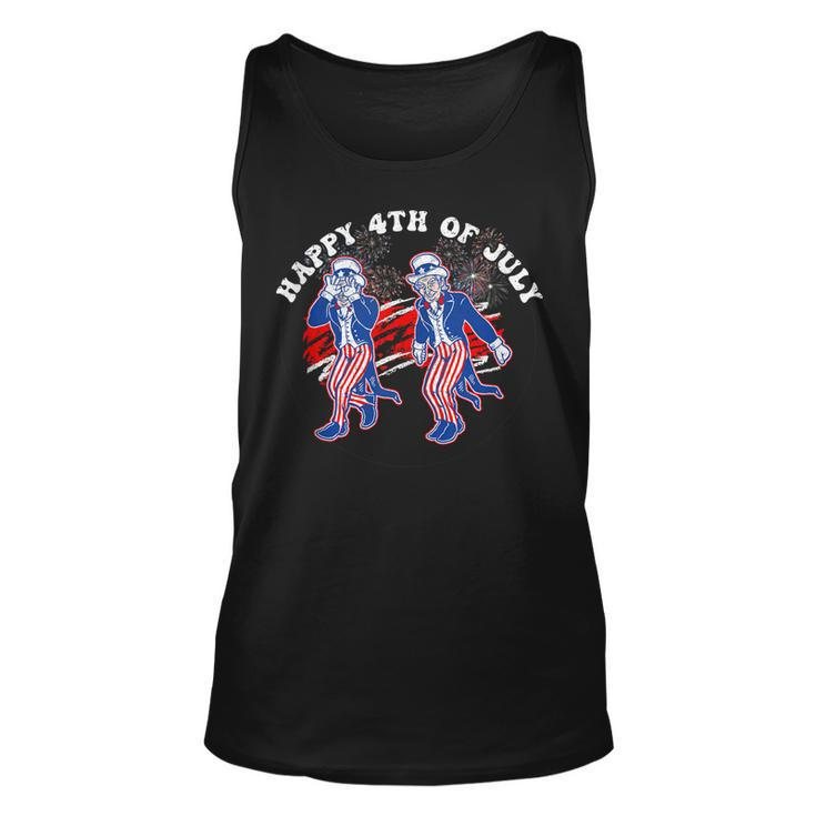 Uncle Sam Griddy Dance Happy 4Th Of July Independence Day Unisex Tank Top