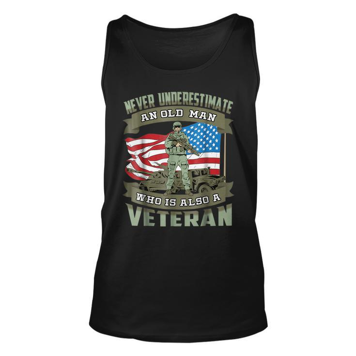 Never Underestimate An Old Man Who Is Also A Veteran Tank Top