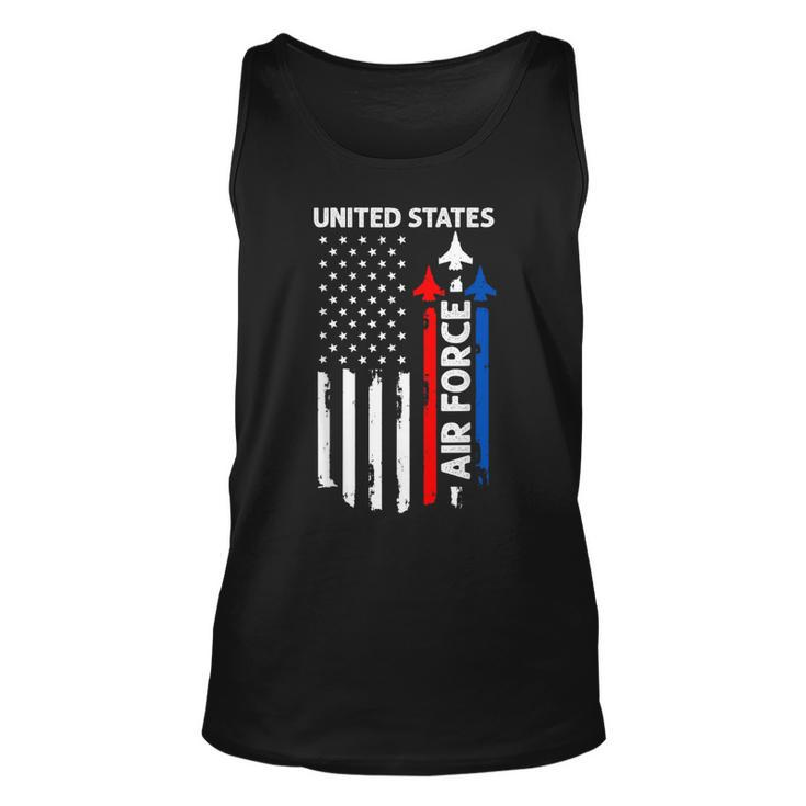 United States Air Force American Usa Flag July 4Th Patriotic Tank Top