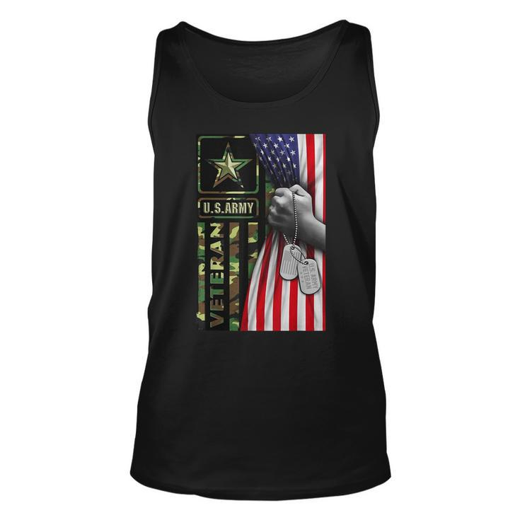 United States Army Veteran Flag Soldier Military Us Army  Unisex Tank Top