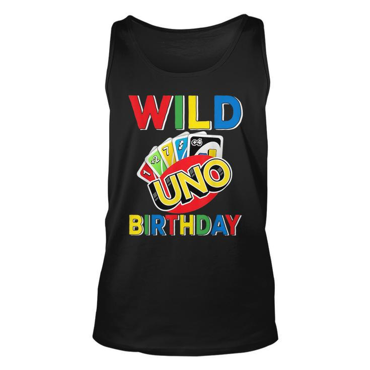 Uno Themed 1St Birthday Party Decorations 1St Bday Boy  Unisex Tank Top