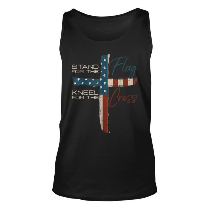 Usa Flag Religious Quote 4Th Of July Christian Faith Unisex Tank Top