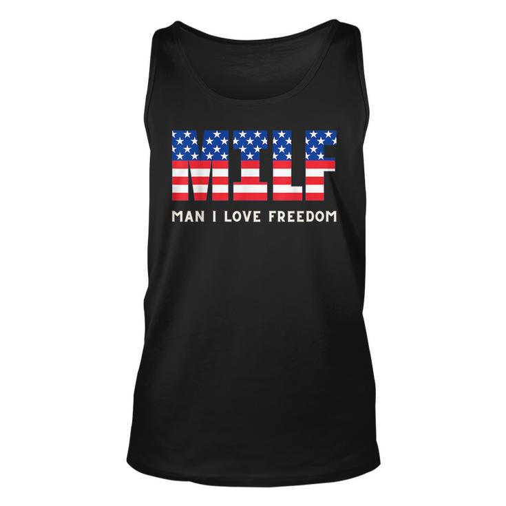 Usa Milf Damn I Love Freedom Patriotic 4Th Of July Patriotic Tank Top
