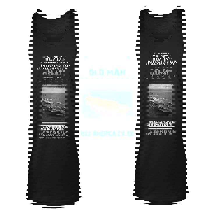 Uss America Cv66 Aircraft Carrier Veterans Day Father Day  Unisex Tank Top