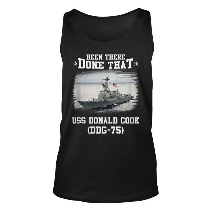 Uss Donald Cook Ddg-75 Veterans Day Father Day Gift Unisex Tank Top
