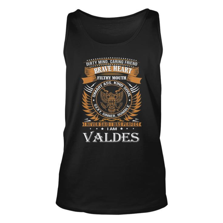 Valdes Name Gift Valdes Brave Heart V2 Unisex Tank Top