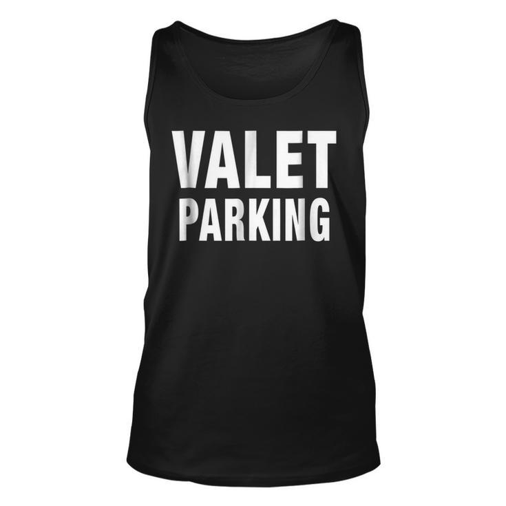 Valet Parking  Car Park Attendants Private Party Unisex Tank Top