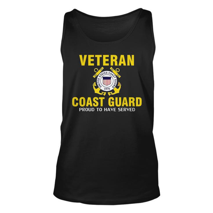Veteran Us Coast Guard Proud To Have Served Veteran Tank Top
