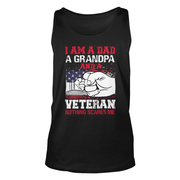Veteran Vets Soldier Honor Duty America Grandpa Veterans Unisex Tank Top