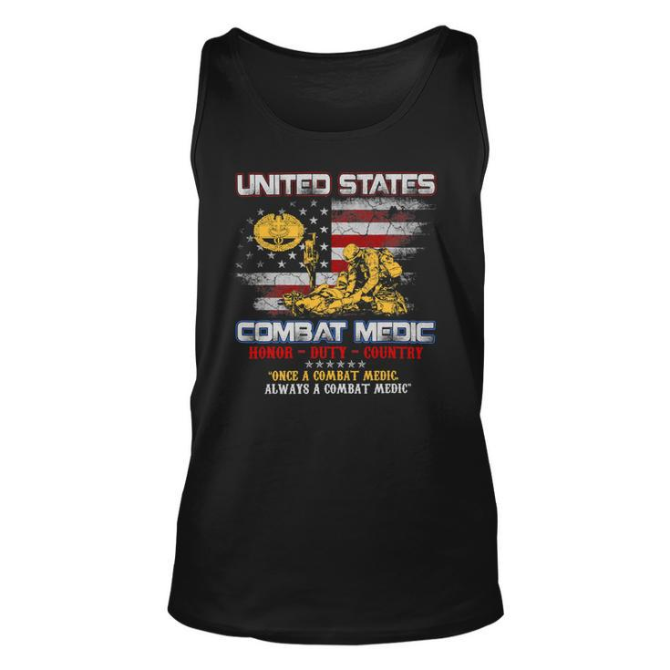 Veteran Vets US Army Combat Medic Veteran Vintage Honor Duty Country 153 Veterans Unisex Tank Top