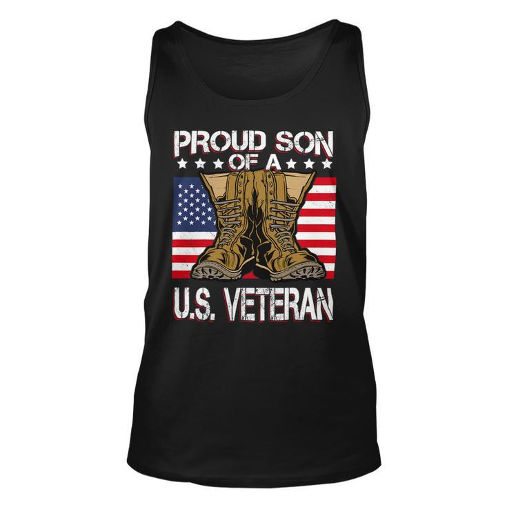 Veteran Vets Us Army Proud Proud Of A Us Army Veteran Flag Men Veterans Unisex Tank Top