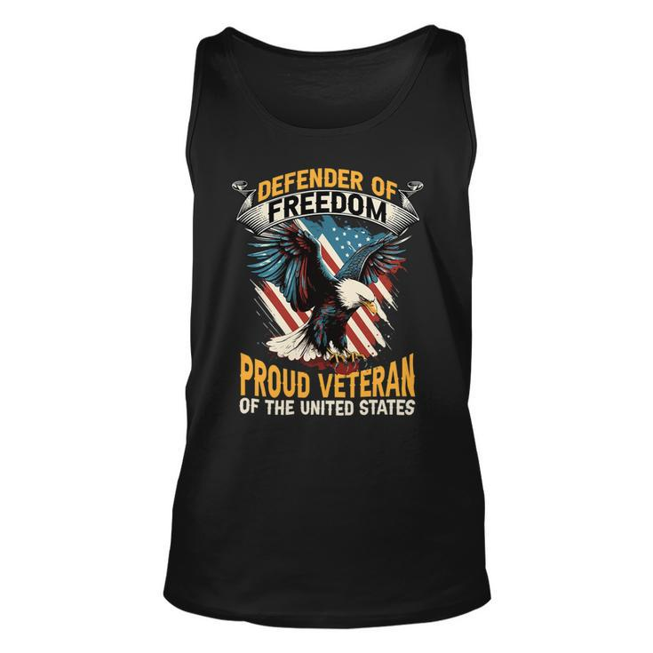 Veteran Vets Us Patriotic Defender Of Freedom Veterans Unisex Tank Top