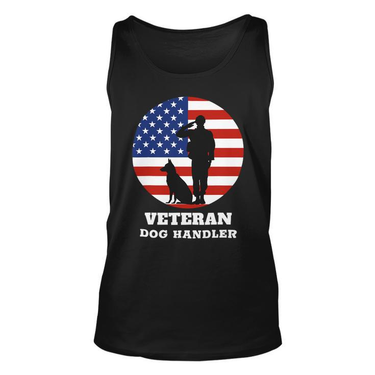 Veteran Vets Usa Veteran Dog Handler K9 Veterans Unisex Tank Top