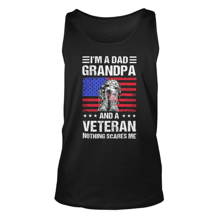 Veteran Vets Vintage Grandpa Shirts Fathers Day Im A Dad Grandpa Veteran 263 Veterans Unisex Tank Top