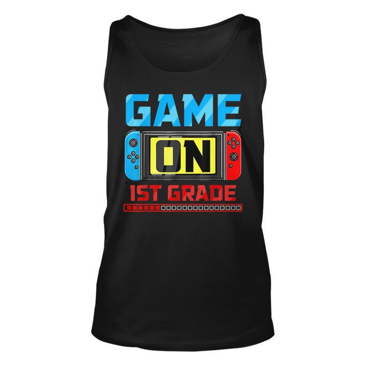 Video Game On 1St Grade Gamer Back To School First Day Unisex Tank Top