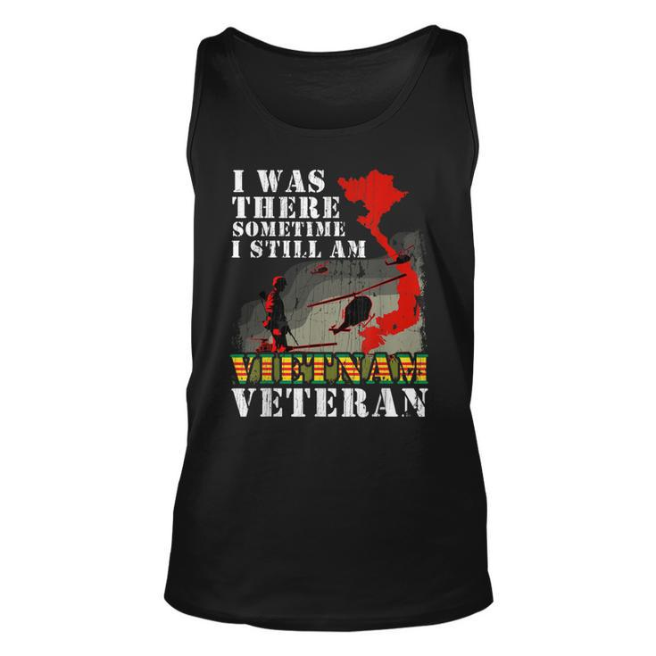 Vietnam Veteran Military Sodier Veterans Day American Flag  Unisex Tank Top