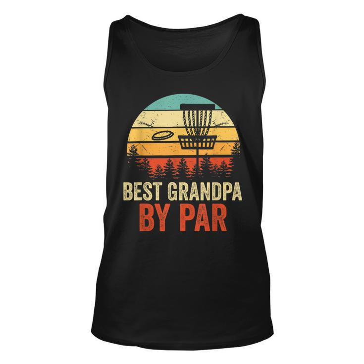Vintage Best Grandpa By Par Disc Golf Men Fathers Day Tank Top