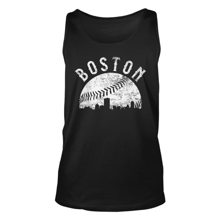 Vintage Boston Skyline Baseball Throwback For Red Game Day Shirt