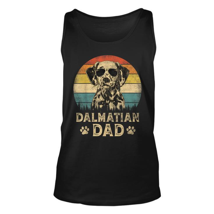 Vintage Dalmatian Dad Dog Lovers Fathers Day Unisex Tank Top