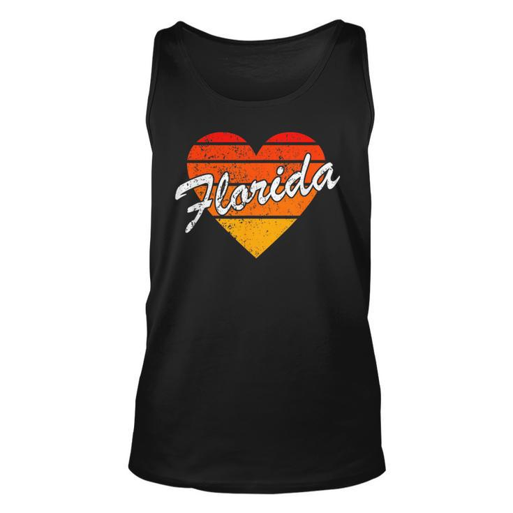 Vintage Florida Family Vacation 70S 80S Sunset State Pride  Unisex Tank Top