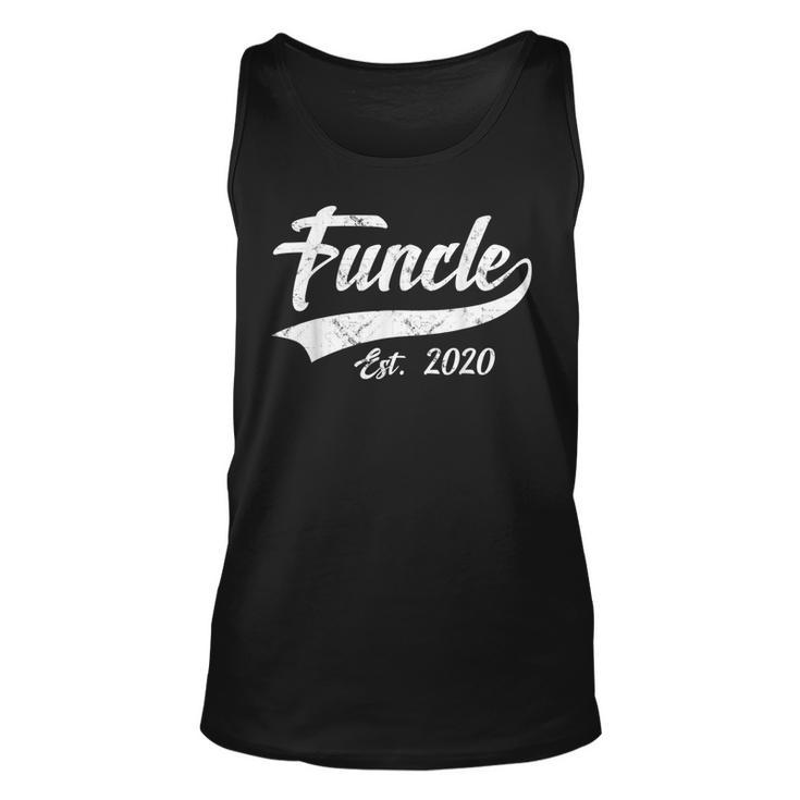 Vintage Funcle Est 2020 New Uncle Father Day Tank Top