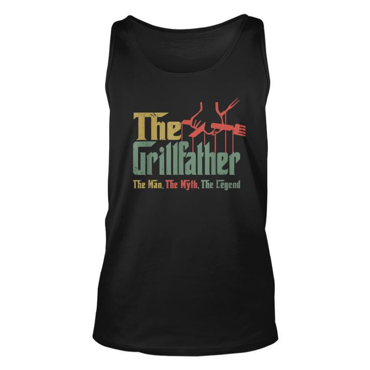 Vintage Funny The Grillfather Grill Fathers Vintage  Unisex Tank Top