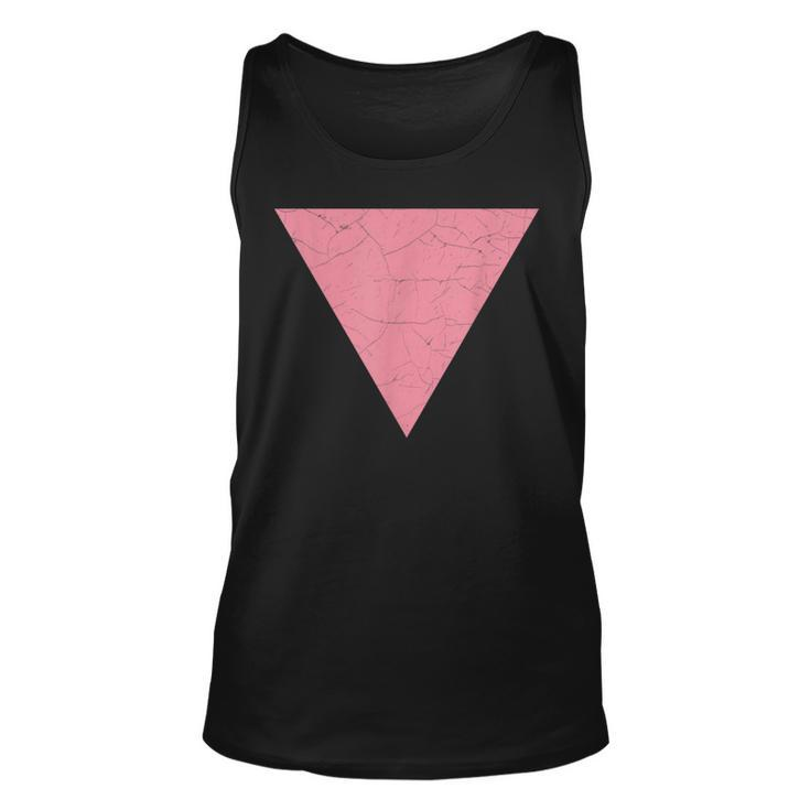 Vintage Gay Pride Pink Triangle   Vintage Lgbt Flag Unisex Tank Top