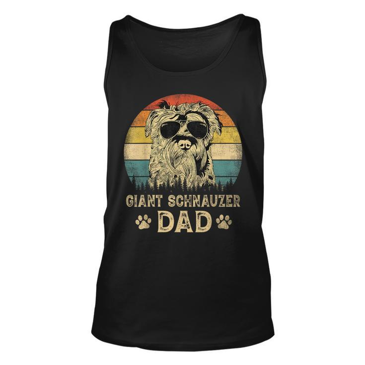 Vintage Giant Schnauzer Dad Dog Lovers Fathers Day   Unisex Tank Top