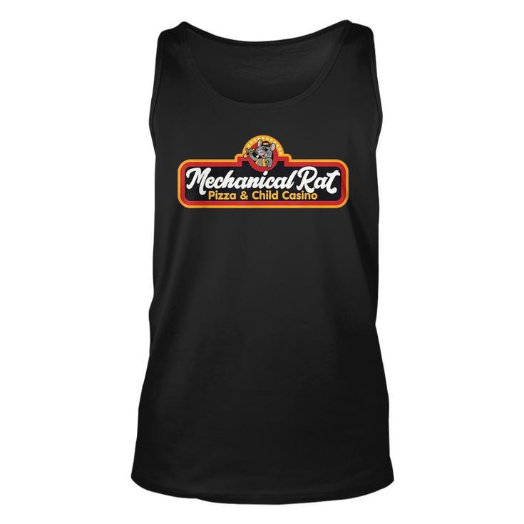 Vintage Mechanical Rat Pizza And Child Casino Mouse Pizza Tank Top